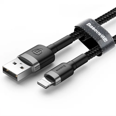 USB кабель Baseus Kevlar Cable разъём Lightning Черный