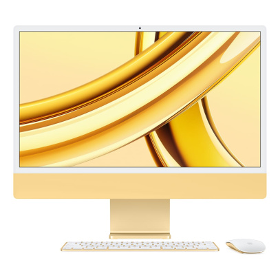 Apple iMac 24" (M3, 8C CPU, 10C GPU, 2023) Retina 4,5K, 8Gb, 256Gb SSD (MQRL3) Желтый