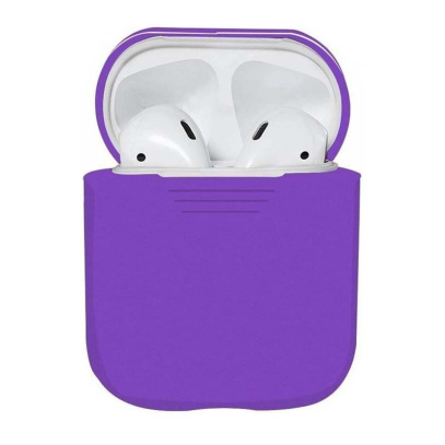 Чехол для Apple AirPods 1/2 Silicone Case Roland Purple, светло-фиолетовый
