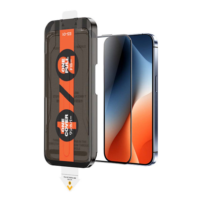 Защитное стекло для iPhone Air REMAX с аппликатором (ES-01) Чёрный