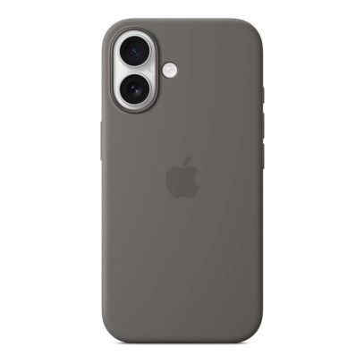 Чехол Silicone Case для Apple iPhone 16 Gray, Серый