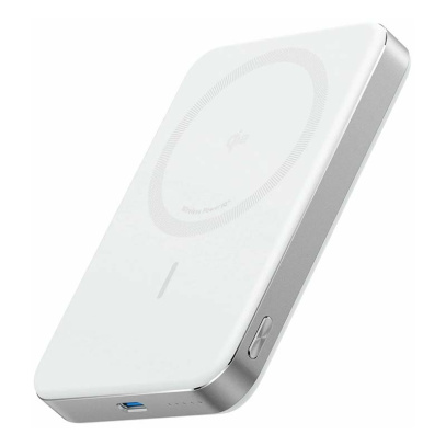 Внешний портативный аккумулятор Anker MagGo Ultra-Slim A1664 , беспроводная зарядка,10000 mAh, белый