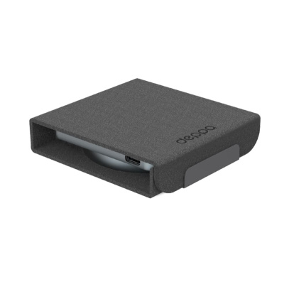 Беспроводная зарядная станция Deppa 2в1 Crystal MagSafe Fold Travel QI складная (23154) Black, черный