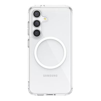 Чехол для Samsung Galaxy S24/S25 Clear Case MagSafe Прозрачный