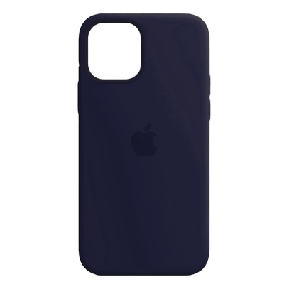 Чехол Silicone Case для Apple iPhone 12/12 Pro Midnight Blue, темно-синий