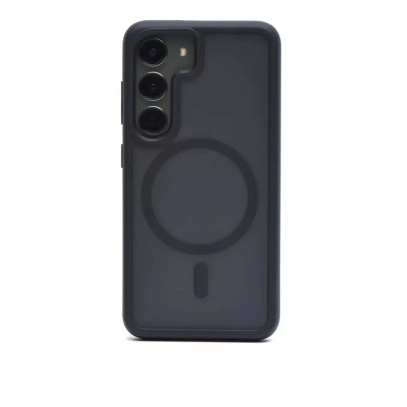Чехол для Samsung S24 Plus/S25 Plus Silicone Case c MagSafe Black, черный