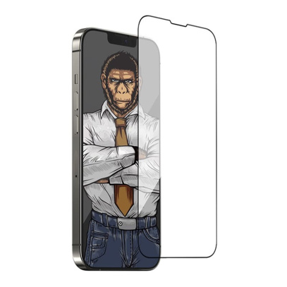 Защитное стекло для iPhone 13/13 Pro/14/16E BLUEO Corning Gorilla USA Anti-Static Черный