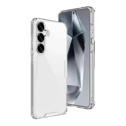 Чехол для Samsung Galaxy S25 с защитой камер Прозрачный