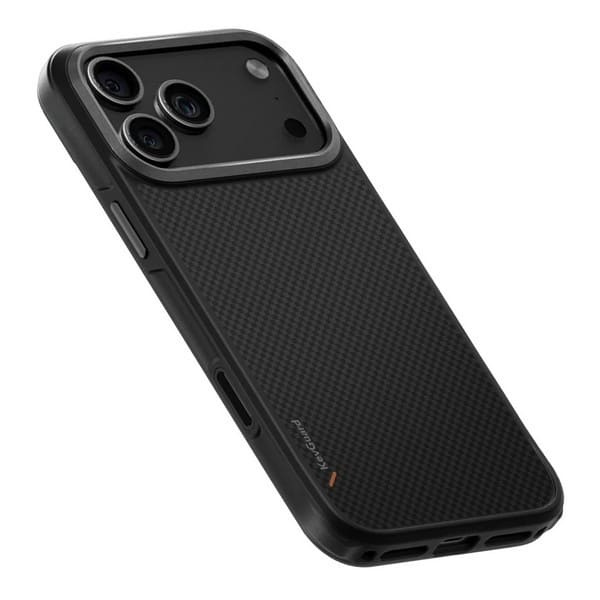 Чехол для iPhone 17 Pro с MagSafe UNIQ KEVA (IP6.3P(2025)-KEVAMCBLK) Carbon Black, черный