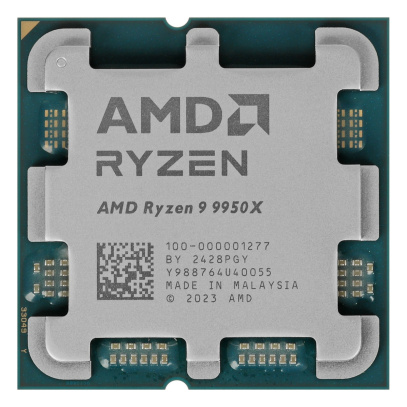 Процессор AMD Ryzen 9 9950X, 4.30 ГГц (Turbo 5.70 ГГц), AM5, OEM (100-000001277)