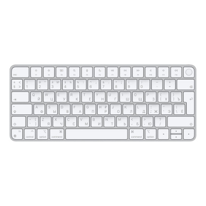 Клавиатура беспроводная Apple Magic Keyboard с Touch ID (MK293RS) Серебристый