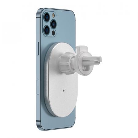 Автодержатель с функцией беспроводной зарядки WiWU Magnetic Attached Wireless Charger Car mount 15W (CH-306) Белый Автодержатель с функцией беспроводной зарядки WiWU Magnetic Attached Wireless Charger Car mount 15W (CH-306) Белый