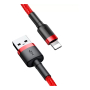 USB кабель Baseus разъем Lightning (CALKLF-B19) Красный/Черный USB кабель Baseus разъем Lightning (CALKLF-B19) Красный/Черный