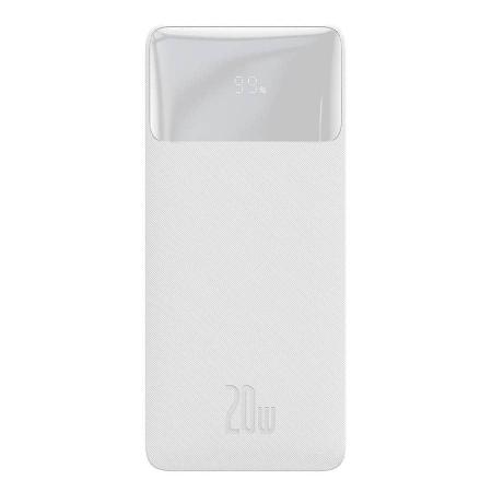 Внешний аккумулятор Baseus Bipow Digital Display Power Bank 10000mAh 20W PPDML-L02 (PPBD10K) Белый Внешний аккумулятор Baseus Bipow Digital Display Power Bank 10000mAh 20W PPDML-L02 (PPBD10K) Белый