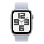 Apple Watch SE (2024), 44 мм корпус из алюминия цвета «Silver», ремешок Sport Loop цвета «Blue Cloud» Apple Watch SE (2024), 44 мм корпус из алюминия цвета «Silver», ремешок Sport Loop цвета «Blue Cloud»