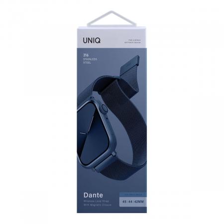 Ремешок UNIQ для Apple Watch 42/44/45 мм Dante Strap Mesh Steel (45MM-DANCBLU) Синий кобальт Ремешок UNIQ для Apple Watch 42/44/45 мм Dante Strap Mesh Steel (45MM-DANCBLU) Синий кобальт