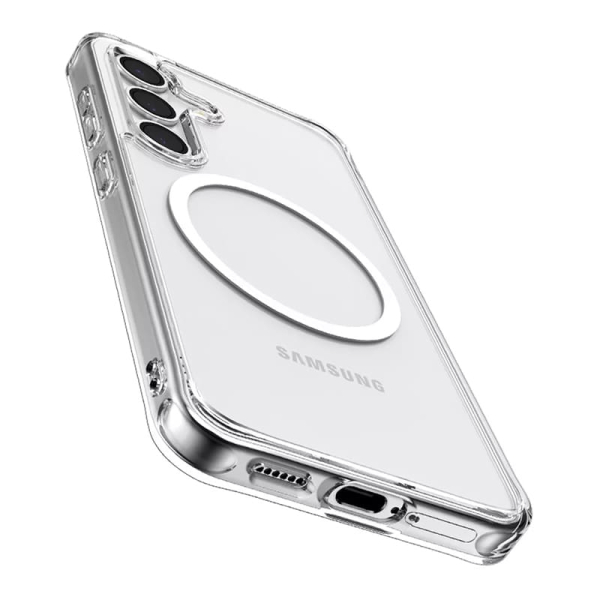 Чехол для Samsung Galaxy S24/S25 Clear Case MagSafe Прозрачный