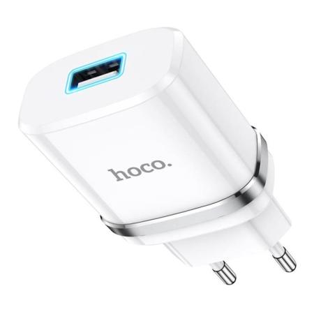 Сетевое зарядное устройство hoco. USB Indicator single port safety charger (N1) Белый Сетевое зарядное устройство hoco. USB Indicator single port safety charger (N1) Белый