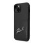 Чехол Karl Lagerfeld для iPhone 14 PU with Cardslot Signature logo Hard (KLHCP14SCSSK) Черный Чехол Karl Lagerfeld для iPhone 14 PU with Cardslot Signature logo Hard (KLHCP14SCSSK) Черный