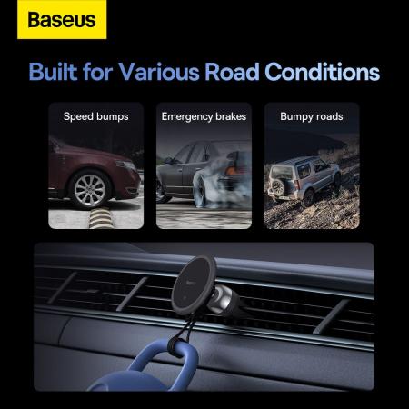 Магнитный держатель для телефона Baseus C01 (гравитационный) Air Outlet Version (BS-CM027 SUCC000101) Черный Магнитный держатель для телефона Baseus C01 (гравитационный) Air Outlet Version (BS-CM027 SUCC000101) Черный