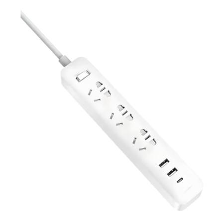 Сетевой фильтр удлинитель Xiaomi Mi Power Strip 3 гнезда + 2USB + USB Type-C 20W 2A1C (XMCXB05QMN) Белый Сетевой фильтр удлинитель Xiaomi Mi Power Strip 3 гнезда + 2USB + USB Type-C 20W 2A1C (XMCXB05QMN) Белый