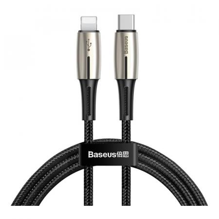 Кабель USB Type-C (m) – Lightning (m) Baseus Waterdrop PD, 18W, 1,3 м (CATLRD-01) Черный Кабель USB Type-C (m) – Lightning (m) Baseus Waterdrop PD, 18W, 1,3 м (CATLRD-01) Черный