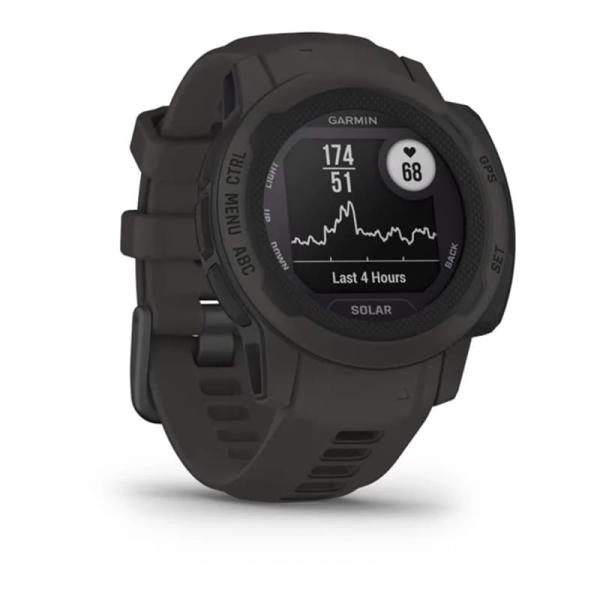 Часы Garmin INSTINCT 2S solar Graphite, черный