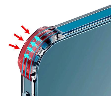 Противоударный чехол для Apple iPhone 15 Pro Max с защитой камер Прозрачный