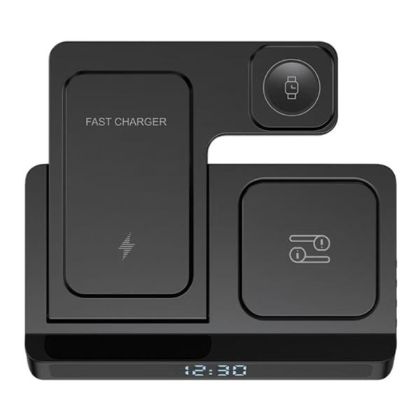 Беспроводное зарядное устройство WiWU Power Air 5в1 Wireless Charger (Wi-W006) Black, черный