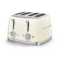 Тостер на 4 ломтика SMEG 50s style (TSF03CREU) Кремовый Тостер на 4 ломтика SMEG 50s style (TSF03CREU) Кремовый