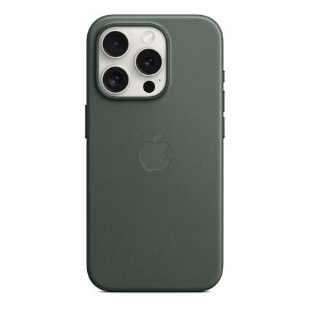 Чехол FineWoven Case для Apple iPhone 15 Pro с MagSafe Evergreen, зеленый Чехол FineWoven Case для Apple iPhone 15 Pro с MagSafe Evergreen, зеленый