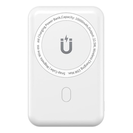 Внешний аккумулятор WiWU Power Bank Snap Cube-SC 10000mAh 22,5 Вт White, белый Внешний аккумулятор WiWU Power Bank Snap Cube-SC 10000mAh 22,5 Вт White, белый