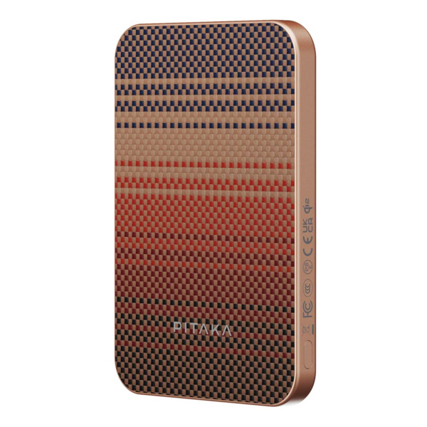 Внешний аккумулятор Pitaka Aramid Fiber Magnetic Power Bank Sunset на 5000mAh, закат