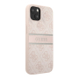 Чехол Guess для iPhone 14 PU 4G Stripe printed logo Hard (GUHCP14S4GDPI) Розовый Чехол Guess для iPhone 14 PU 4G Stripe printed logo Hard (GUHCP14S4GDPI) Розовый