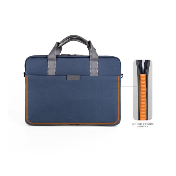 Сумка UNIQ для ноутбуков 16" Stockholm Nylon Messenger bag (STOCKHOLM(16)-ABSBLUE) Abyss Blue, синий Сумка UNIQ для ноутбуков 16" Stockholm Nylon Messenger bag (STOCKHOLM(16)-ABSBLUE) Abyss Blue, синий