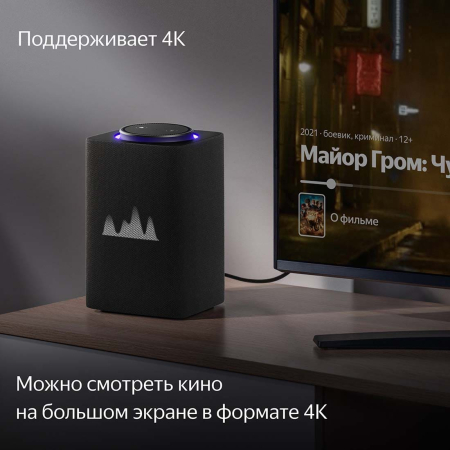 Умная колонка Яндекс.Станция Макс (с Алисой, с Zigbee) Графитовый Умная колонка Яндекс.Станция Макс (с Алисой, с Zigbee) Графитовый