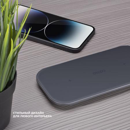 Зарядная станция Deppa Charging Station Dual, 40W (24026) Black, черный