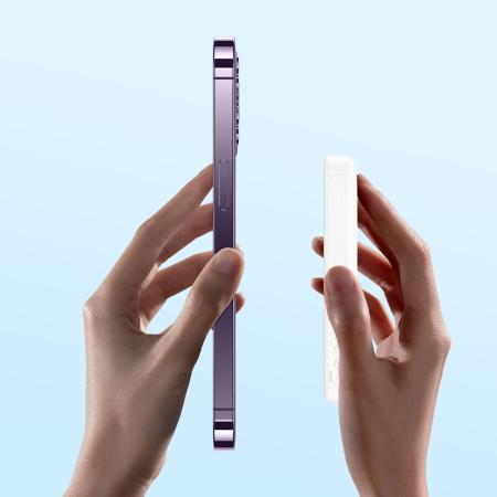 Внешний аккумулятор Baseus Magnetic Mini Wireless Fast Charge power bank с поддержкой беспроводной зарядки 10000mAh 20W (PPCX030002) Белый Внешний аккумулятор Baseus Magnetic Mini Wireless Fast Charge power bank с поддержкой беспроводной зарядки 10000mAh 20W (PPCX030002) Белый