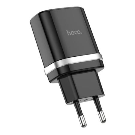Сетевое зарядное устройство hoco. Smart QC3.0 Charger USB 18 Вт (C12Q) Черный