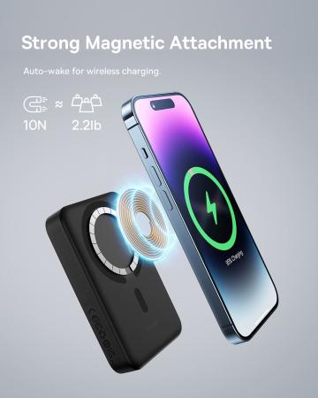 Внешний аккумулятор Baseus Magnetic Mini Wireless Fast Charge Power Bank 10000mAh 30W с поддержкой беспроводной зарядки PPCX110201 (PPCXM1030) Черный Внешний аккумулятор Baseus Magnetic Mini Wireless Fast Charge Power Bank 10000mAh 30W с поддержкой беспроводной зарядки PPCX110201 (PPCXM1030) Черный