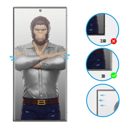 Защитное стекло для Galaxy S24 Ultra BLUEO 3D Curved UV glass + UV лампа (3B4-S24Ultra) Прозрачный Защитное стекло для Galaxy S24 Ultra BLUEO 3D Curved UV glass + UV лампа (3B4-S24Ultra) Прозрачный