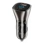 Автомобильное зарядное устройство WiWU Car Charger (PC500) Серый Автомобильное зарядное устройство WiWU Car Charger (PC500) Серый