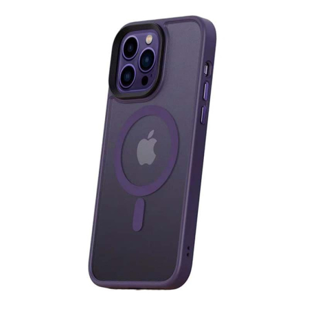 Чехол DFANS Design be different с Magsafe для Apple iPhone 14 Фиолетовый Чехол DFANS Design be different с Magsafe для Apple iPhone 14 Фиолетовый