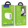 Сетевое зарядное устройство USB hoco. QC3.0 4USB порта 28,5 Вт (C102A) Белый