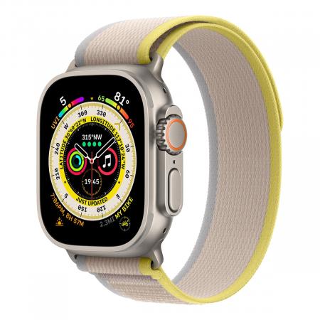 Ремешок для Apple Watch WiWU Trail Loop Watch Band 42/44/45/49 мм Желтый/Бежевый Ремешок для Apple Watch WiWU Trail Loop Watch Band 42/44/45/49 мм Желтый/Бежевый