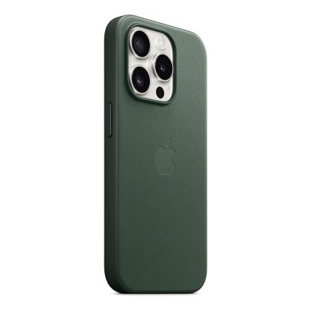 Чехол FineWoven Case для Apple iPhone 15 Pro с MagSafe Evergreen, зеленый Чехол FineWoven Case для Apple iPhone 15 Pro с MagSafe Evergreen, зеленый