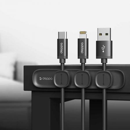 Держатель для кабелей Deppa Mage Cable, магнитный (55192) Черный Держатель для кабелей Deppa Mage Cable, магнитный (55192) Черный