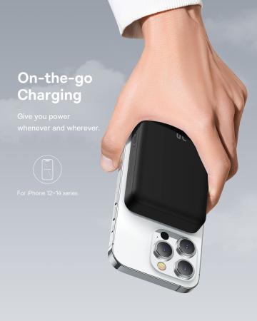 Внешний аккумулятор Baseus Magnetic Mini Wireless Fast Charge Power Bank 10000mAh 30W с поддержкой беспроводной зарядки PPCX110201 (PPCXM1030) Черный Внешний аккумулятор Baseus Magnetic Mini Wireless Fast Charge Power Bank 10000mAh 30W с поддержкой беспроводной зарядки PPCX110201 (PPCXM1030) Черный