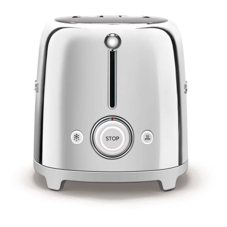 Тостер на 4 ломтика SMEG 50s style (TSF02SSEU) Хром Тостер на 4 ломтика SMEG 50s style (TSF02SSEU) Хром