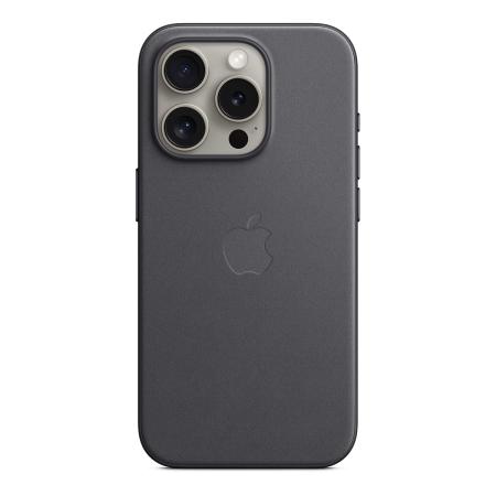 Чехол Кожаный Apple iPhone 15 Pro с MagSafe Black, черный Чехол Кожаный Apple iPhone 15 Pro с MagSafe Black, черный